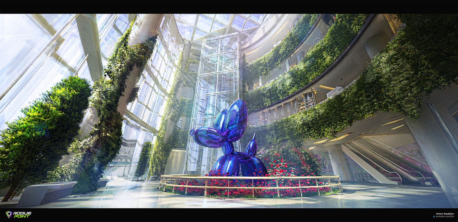Real-time environment scene