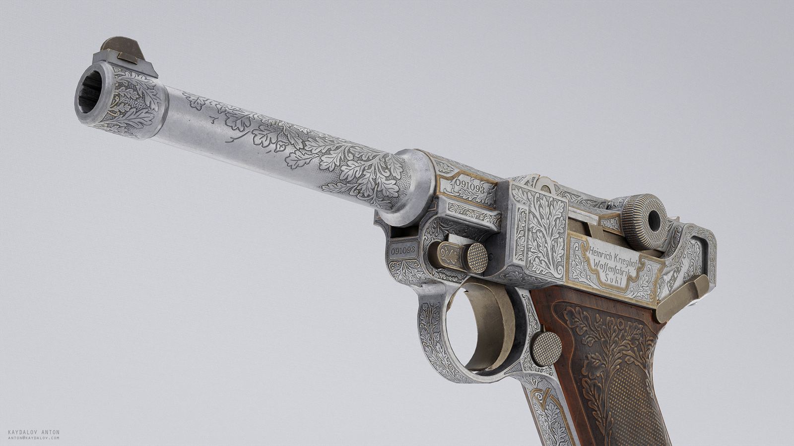 Hard-surface weapon model